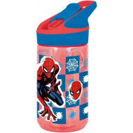 Spiderman Tritan Drinkfles - 480ml - Plastiek -  Rood - Merk Marvel - Inhoud 480 ml - Kleur Rood