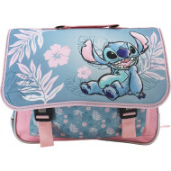 Stitch Cartable - 41x34x16cm - Rose/Bleu - Couleur Bleu,Rose