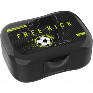 Lunch Buddies Football Free Kick Koekendoosje - Plastiek - Zwart - Kleur Zwart