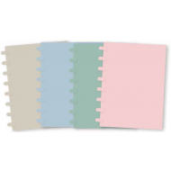 Nordic Schrift Raster A5 - PVC - 4ass - Kleur Multicolor - Formaat A5