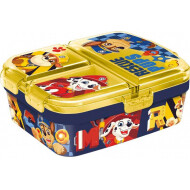 Paw Patrol  Boîte à Lunch à 3 Compartiments - 18,5x15x6,5cm - Plastique - Bleu/Jaune - Marque Paw Patrol - Couleur Jaune,Bleu