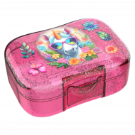 Lunch Buddies Unicorn Flower Brooddoos - 13x9,5x5cm - Plastiek - Roze - Kleur Roze