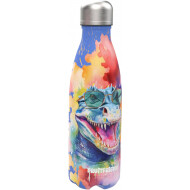 Lunch Buddies Animals Cayman Drinkfles - 500ml - Plastiek - Blauw - Inhoud 500 ml - Kleur Blauw