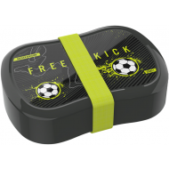 Lunch Buddies Boîte à Lunch Football Free Kick - 21,2x16,2x7cm - Plastique - Noir - Couleur Noir