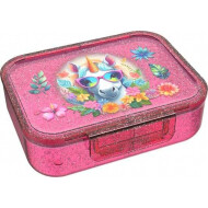 Lunch Buddies Unicorn Flower Brooddoos - 13x9,5x5cm - Plastiek - Roze - Kleur Roze