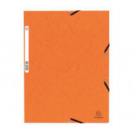 Exacompta Elastische Map  A4 - Karton - Oranje - Kleur Oranje - Soort map Elastomap - Formaat A4