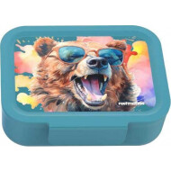 Lunch Buddies Ours Boîte à Lunch - 19,3x15,8x6cm - Plastique - Bleu - Couleur Bleu