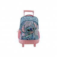 Trolley Stitch Sac à Dos - 43x33x20cm - Rose/Bleu