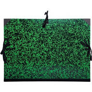 Exacompta Chemise à Dessin Avec Rubans - A4 - 26x33cm - Vert/Noir - Couleur Vert,Noir - Type de dossier Dossier de dessin - Format A4