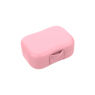Lunch Buddies Koekendoos - 13x9,5x5cm - Plastiek - Roze - Kleur Roze