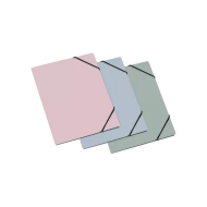 Nordic Pochette à élastiques A4 - 3ass - Type de dossier Classeur à élastiques - Format A4 - Couleur Multicolore
