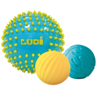 Ludi 3 Sensorische Ballen - Vanaf 6 Maanden  - Blauw - Leeftijd vanaf 6 maanden