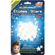 Buki 3D Glow Space Sterren - Stickers Plafond - Leeftijd vanaf 5 jaar