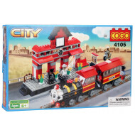 Cogo City Set de Construction - Locomotive de Train - Marque DDD Toys - Age à partir de 6 ans