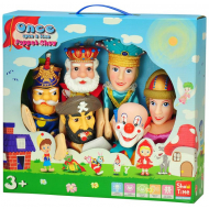Poppenkast Handpoppen Sprookje - 6 stuks - Merk DDD Toys - Leeftijd vanaf 3 jaar