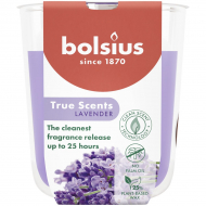 Bolsius True Scents Geurglas - 80/73 - Lavender - Merk Bolsius - Kleur Blauwpaars - Geur Lavendel