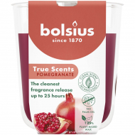 Bolsius True Scents Geurglas - 80/73 - Pommegranate - Merk Bolsius - Geur Granaatappel - Kleur Rood