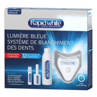 Rapid White Système de Blanchiment Dentaire - Lumière Bleue - Marque Rapid White - Age Adultes - Effet désiré Dents blanches - Produit de rinçage ou de soie dentaire n/A