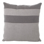 Coussin Dalia - Carré - 43x43cm - Gris - Marque DDD - Couleur Gris foncé,Gris