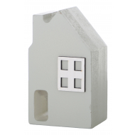 Décoration maison en bois avec fenêtre 12cm - Marque DDD