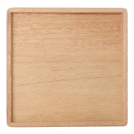 Plateau en bois carré M 24x24x2cm - Marque DDD