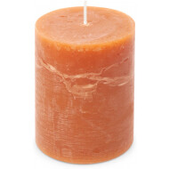 Spaas Rustique Bougie - Ø8x11cm - Orange - Nombre d'heures de combustion 65h