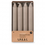 Spaas Bougies de Dîner Mini - 5h de combustion - Ø2,1x15cm - Beige - 8 Pièces - Nombre d'heures de combustion 5h