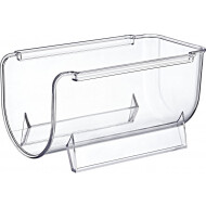 Excellent Houseware Porte-bouteille Frigo - Suspendable - 20,5x10,5x11,5cm - Plastique - Transparent