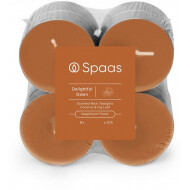 Spaas Delightful Dawn Bougies Chauffe-Plat - 10h de Combustion - Orange - 8 Pièces - Nombre d'heures de combustion 10h
