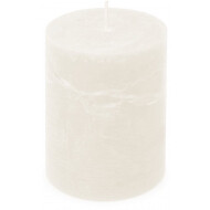 Spaas Rustique Bougie - Ø8x11cm - Blanc - Nombre d'heures de combustion 65h