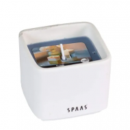 Spaas Sea Blue Cubes - 18h de Combustion - Céramique - Rouge - Nombre d'heures de combustion 18h