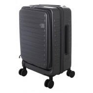 Luxe Trolley Valise Cabine Rigide - 50cm - Gris - Hauteur 50 cm - Couleur Gris