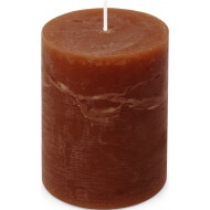 Spaas Rustique Bougie - Ø8x11cm - Bordeaux - Nombre d'heures de combustion 65h