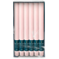 Spaas Rustiques Bougies de Dîner - 10h Durée de Combustion - Ø2,1x25cm - Rose - 12 Pièces - Nombre d'heures de combustion 10h