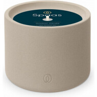 Spaas Bougie d’Extérieur Urban Flame Aspect Ciment - 15h de Combustion - Gris - Nombre d'heures de combustion 15h