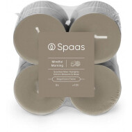 Spaas Mindful Morning Bougies Chauffe-Plat - 10h de Combustion - Brun - 8 Pièces - Nombre d'heures de combustion 10h