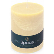 Spaas Rustique Bougie - 95h de Combustion - Ø10x13cm - Ivoire - Nombre d'heures de combustion 95h
