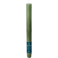 Spaas Rustiques Bougies de Dîner - 10h Durée de Combustion - Ø2,1x25cm - Vert - 12 Pièces - Nombre d'heures de combustion 10h