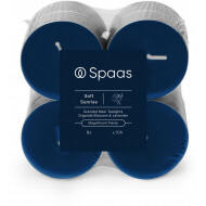 Spaas Soft Sunrise Bougies Chauffe-Plat - 10h de Combustion - Bleu - 8 Pièces - Nombre d'heures de combustion 10h