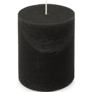 Spaas Rustique Bougie - 95h de Combustion - Ø10x13cm - Noir - Nombre d'heures de combustion 95h