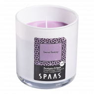 Spaas Eucalyptus/Pomme Bougie Parfumée - 56h de Combustion - Verre - Rose - Nombre d'heures de combustion 56h