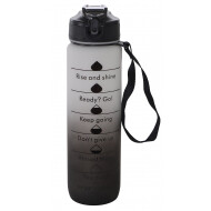Drinkfles Sip Sip Hooray - 1L - Wit/Zwart - Topper - Merk DDD - Inhoud 1 l - Kleur Meerkleurig