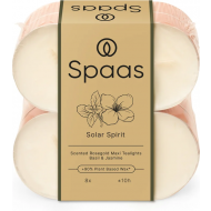Spaas Solar Spirit Crème Bougies Parfumées - 10h de Combustion - 8 Pièces - Nombre d'heures de combustion 10h