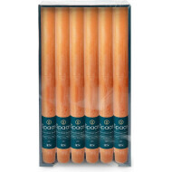 Spaas Rustiques Bougies de Dîner - 10h Durée de Combustion - Ø2,1x25cm - Orange - 12 Pièces - Nombre d'heures de combustion 10h