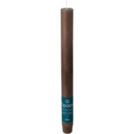 Spaas Rustiques Bougies de Dîner - 10h Durée de Combustion - Ø2,1x25cm - Brun - 12 Pièces - Nombre d'heures de combustion 10h