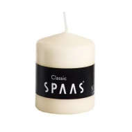 Spaas Stompkaars - Ø8x10cm - Ivoor - Aantal branduren 45u