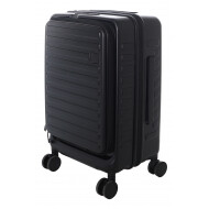 Luxe Trolley Valise Cabine Rigide - 50cm - Noir - Couleur Noir - Hauteur 50 cm