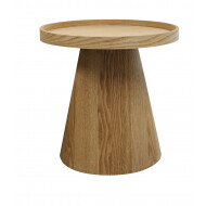 Bijzettafel Orilis - 38,5x38cm - Merk DDD - Kleur Hout - Vorm Rond