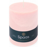 Spaas Rustique Bougie - 95h de Combustion - Ø10x13cm - Rose - Nombre d'heures de combustion 95h