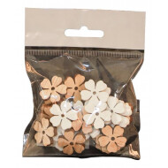 Décoration fleurs en bois 24 pcs - Surmatelas - Marque DDD
